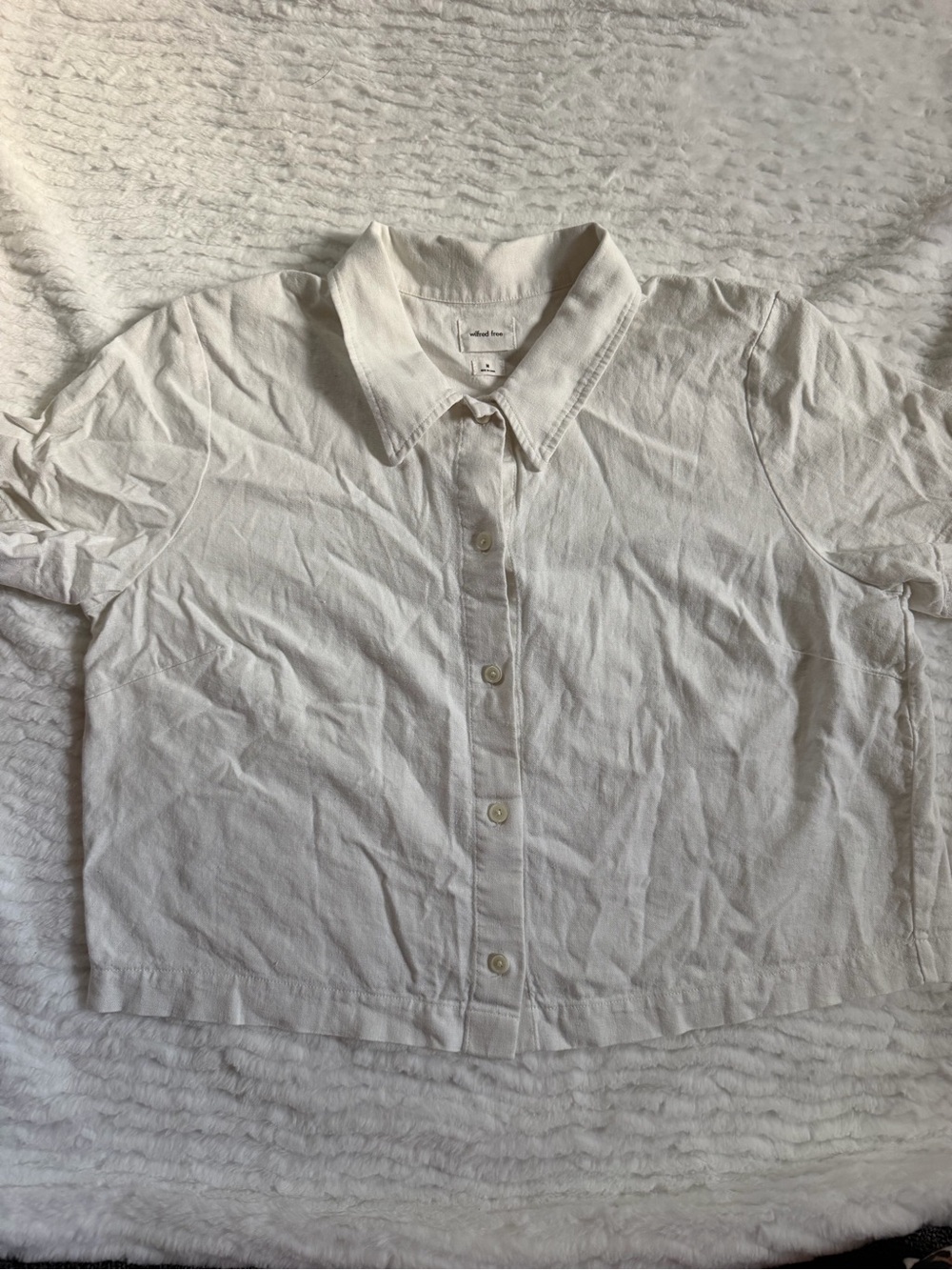 Wilfred White Button Down Shirt